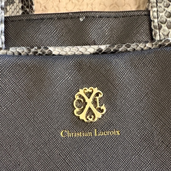 Christian Lacroix Black White Travel Toiletries Case Makeup Bag - Picture 2 of 8